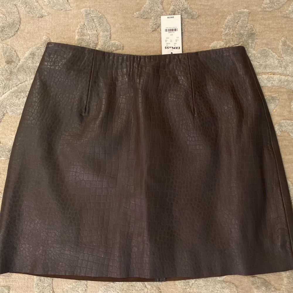 Brown Animal print skirt (Express)